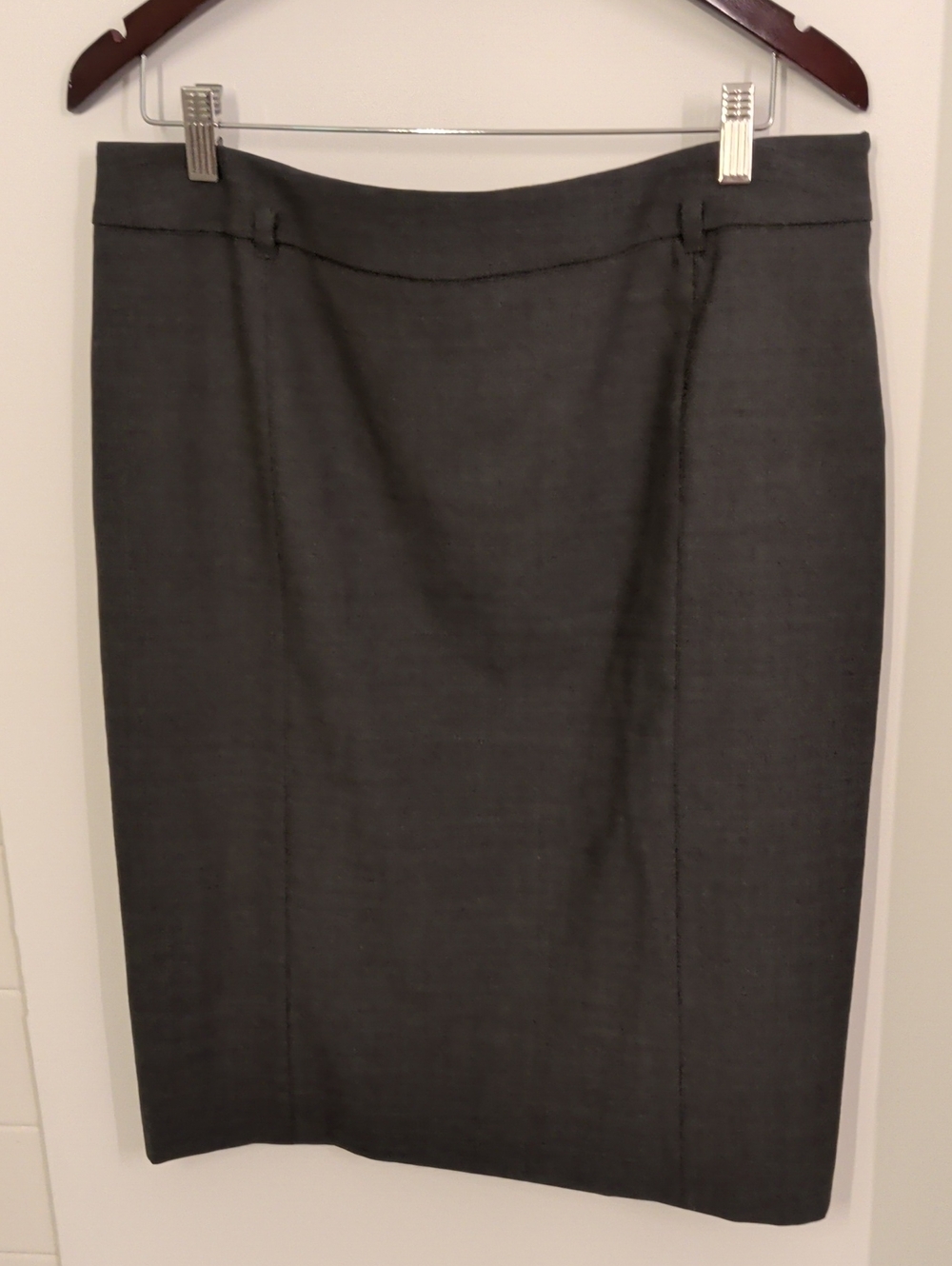 MaxMara Charcoal Gray Pencil Skirt